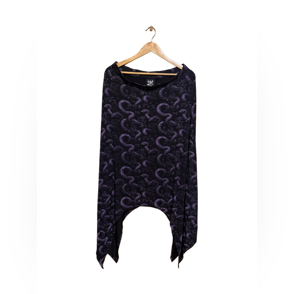 🖤💜 Killstar Blackfang Snake Skirt XL/2XL Goth Witchy Statement Maxi RARE 💜🖤 - Picture 8 of 8